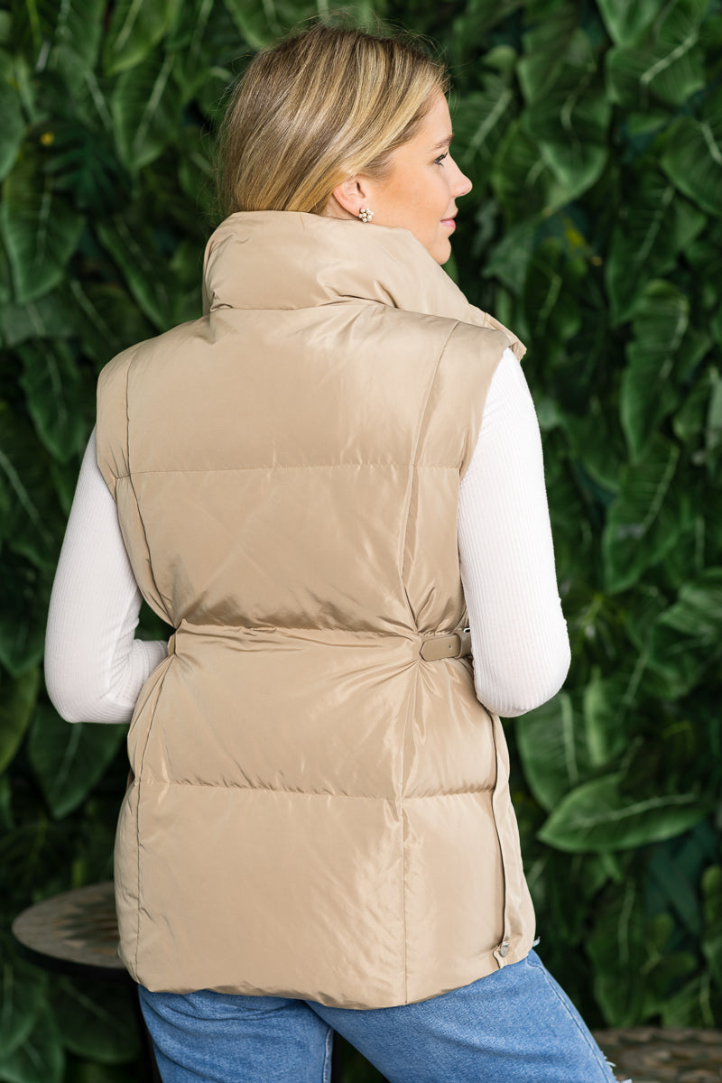 Women's Lightweight Quilted Puffer Vest with Stand Collar | Burzip Inc