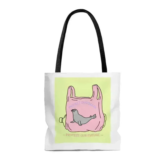 Seal Tote Bag - Eco-Friendly Polyester Shopper 16"