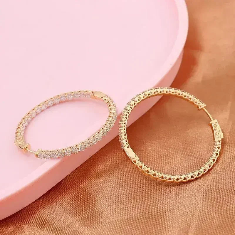 Personalized Big Diameter Earrings – Luxury Statement Jewelry