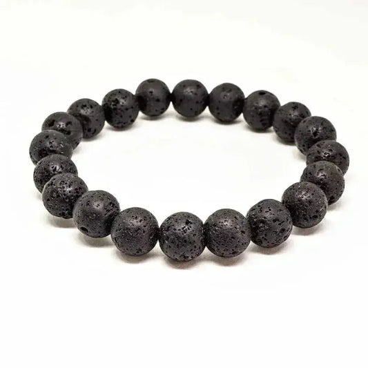 Lava Rocks Beaded Bracelet
