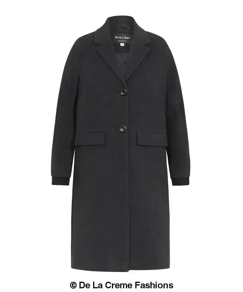 (PRE-ORDER) Womens Wool Blend Winter Warm Knee Length Coat