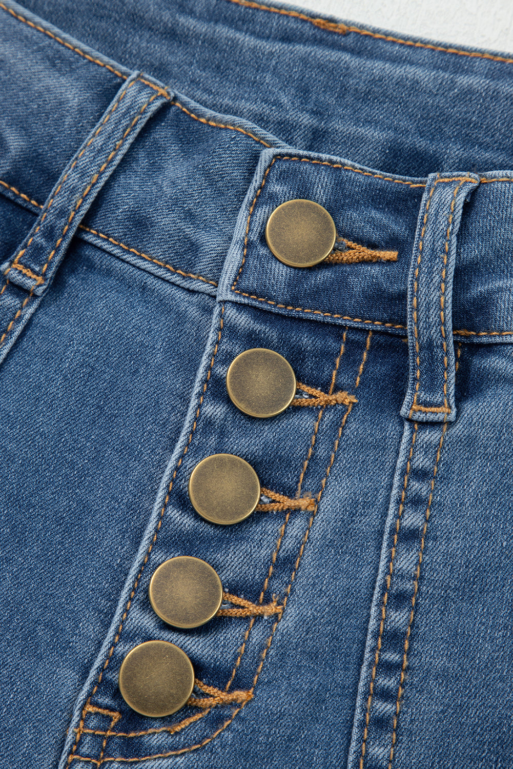 Ashleigh Blue Multi-Button High Waist Wide Leg Jeans