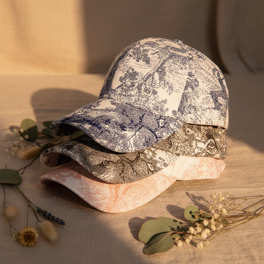 Floral Print Dome Crown Baseball Cap – Unisex One Size