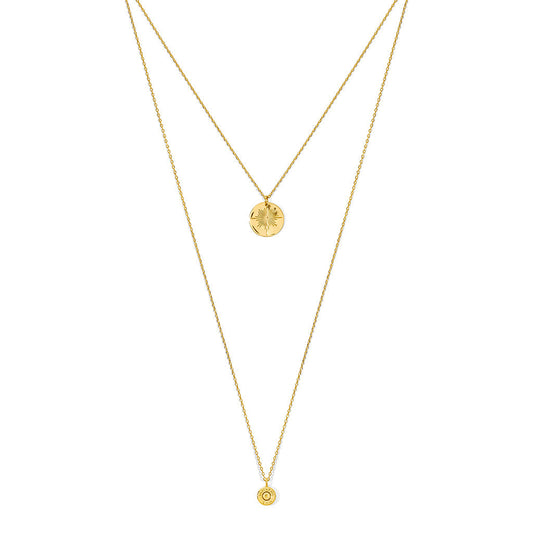 Layered North Star Bullet Necklace