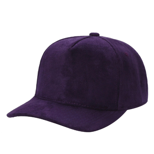 5SUEDE-5Panel Whole Suede Fabric Snapback ballcap-$6.50