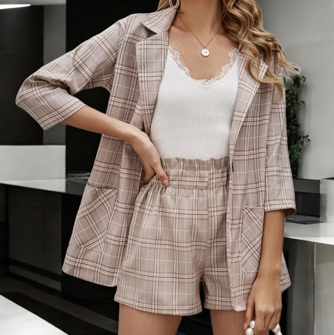 Women blazer short sets