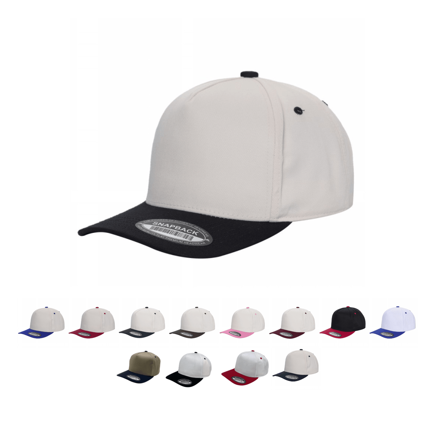 5panel Solid with Under Bill Colored Blank Caps Tcoa | Burzip Inc