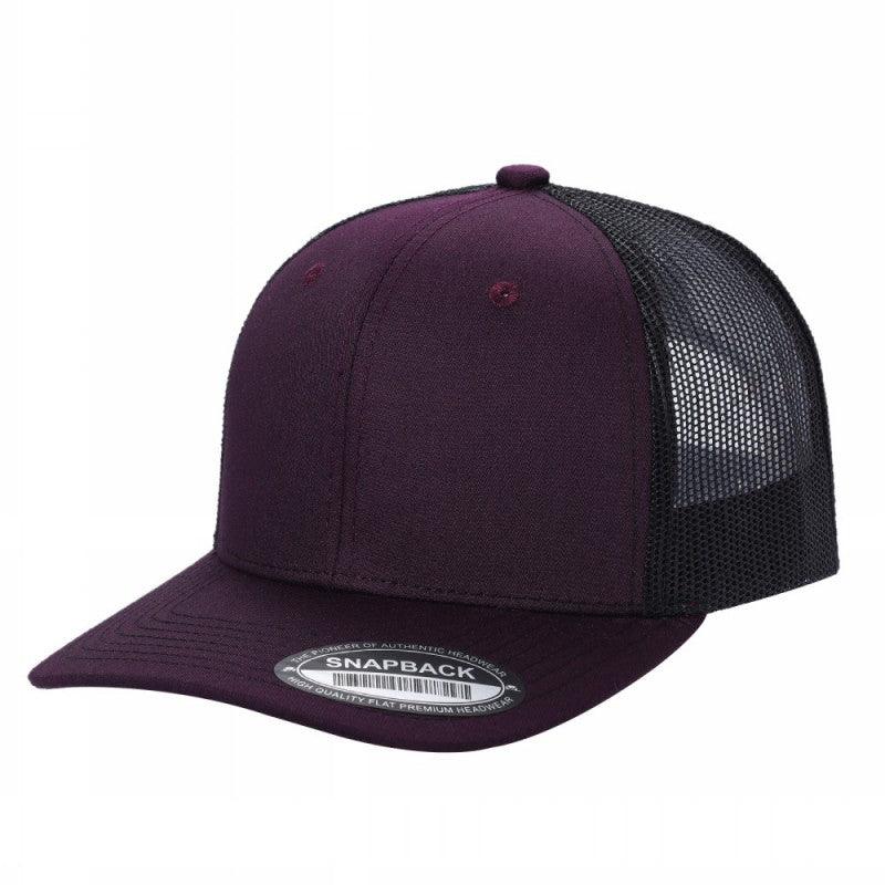 6 Panel Trucker Mesh Snapback Cap with 2 Tone
