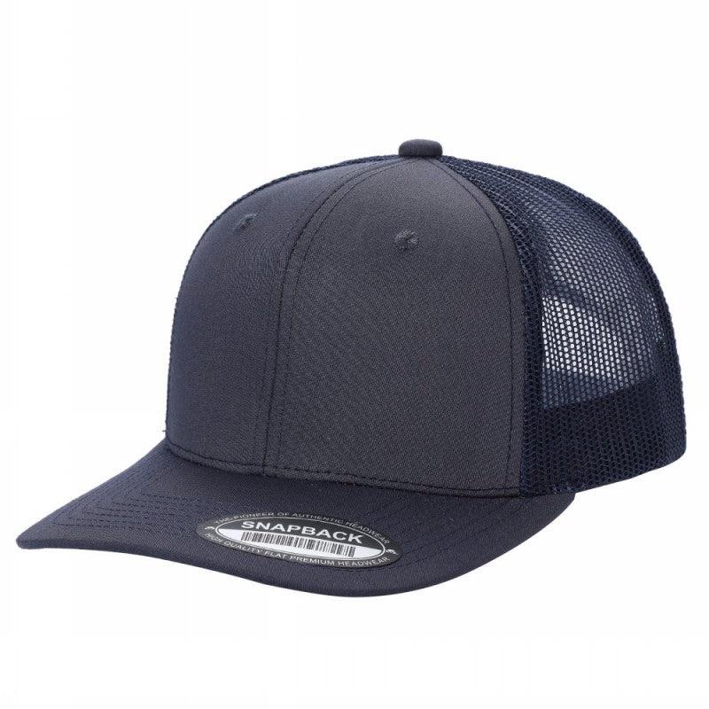 6 Panel Trucker Mesh Snapback Cap with 2 Tone