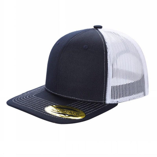 6 Panel Trucker Mesh Snapback Cap with 2 Tone
