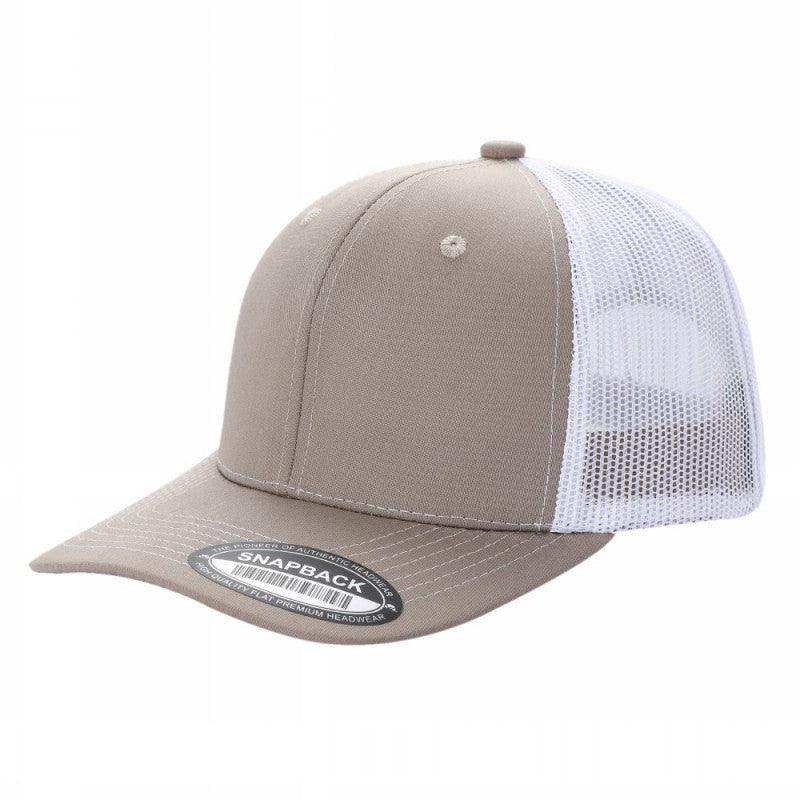 6 Panel Trucker Mesh Snapback Cap with 2 Tone