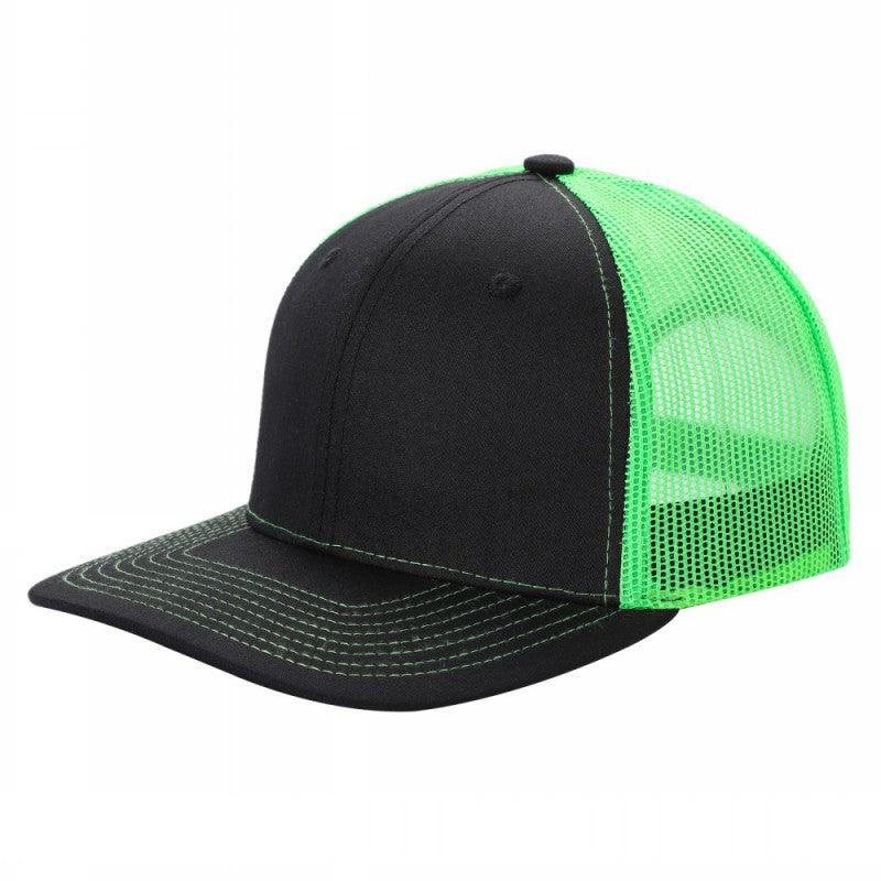6 Panel Trucker Mesh Snapback Cap with 2 Tone