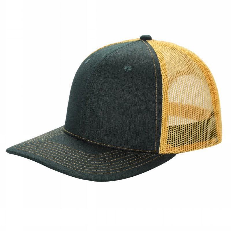 6 Panel Trucker Mesh Snapback Cap with 2 Tone