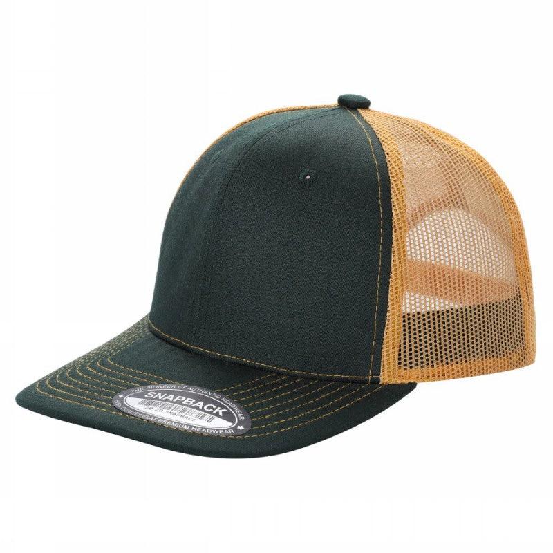 6 Panel Trucker Mesh Snapback Cap with 2 Tone