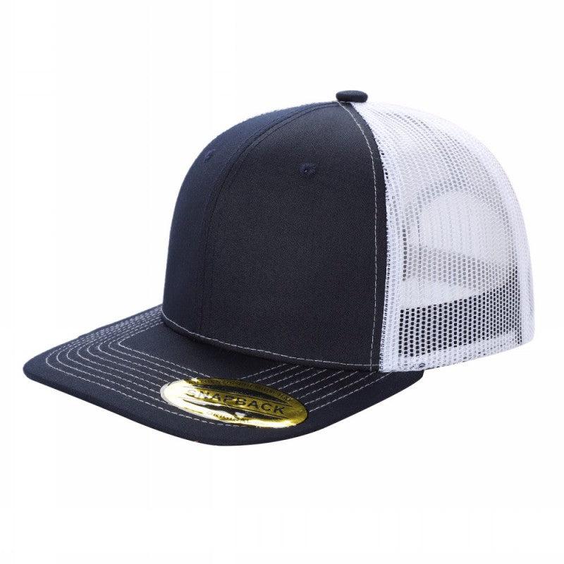 6 Panel Trucker Mesh Snapback Cap with 2 Tone