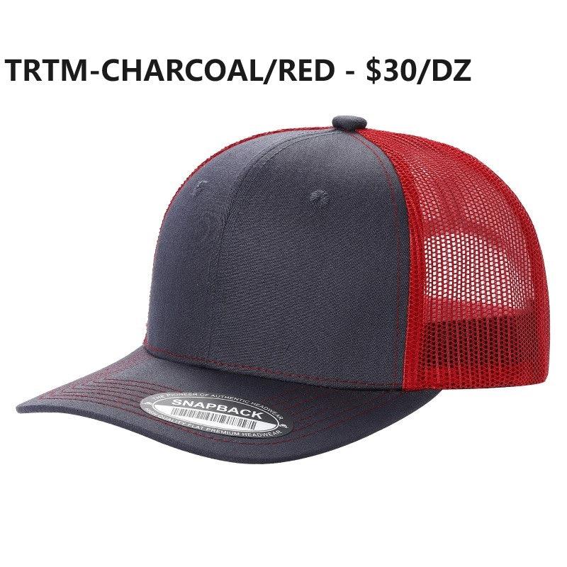 6 Panel Trucker Mesh Snapback Cap with 2 Tone