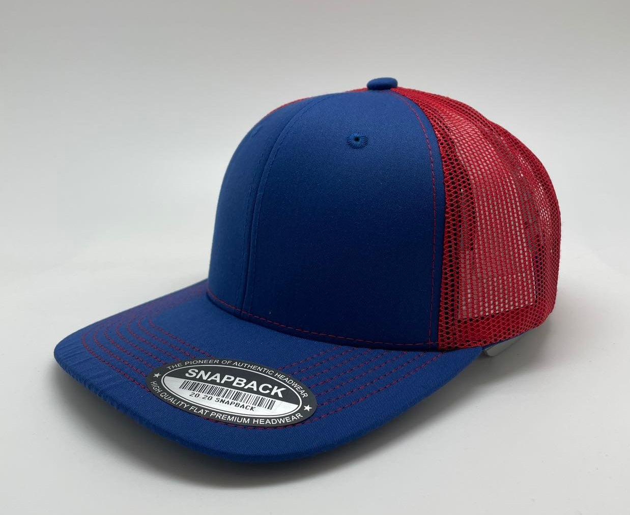 6 Panel Trucker Mesh Snapback Cap with 2 Tone
