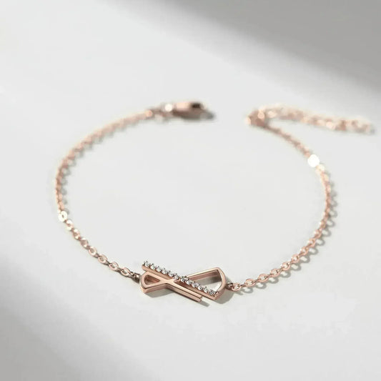 Infintity Charm Bracelet, Silver Infinite Jewelry, Stone Bracelet Fot
